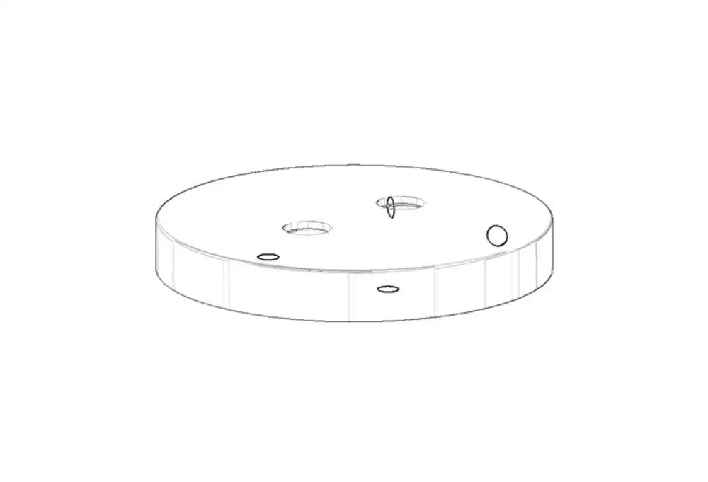 DORNBRACHT Rosette für Sensor ERSATZTEILE 091102124 D. 75 x 10 mm Chrom, 091102124-00 Galeriebild 1